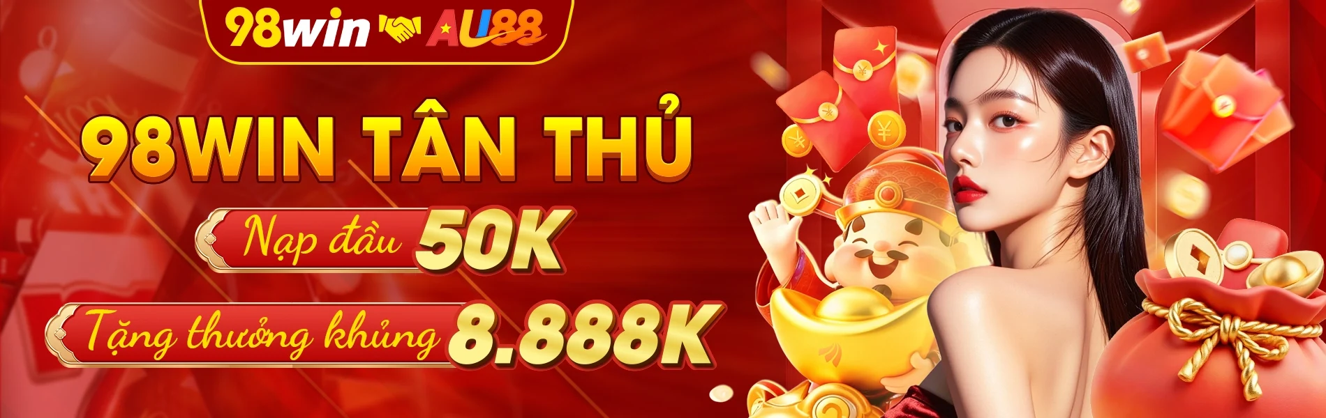 Tân thủ 98win nạp 50k tặng 8.888k