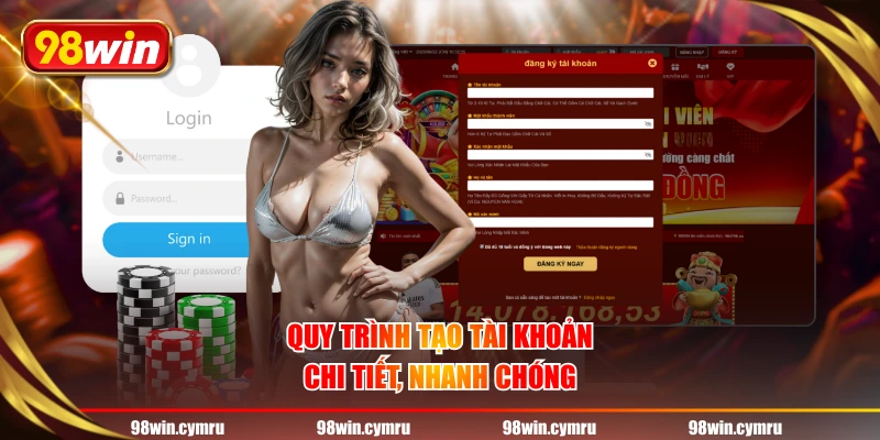 Quy trình tạo tài khoản chi tiết, nhanh chóng